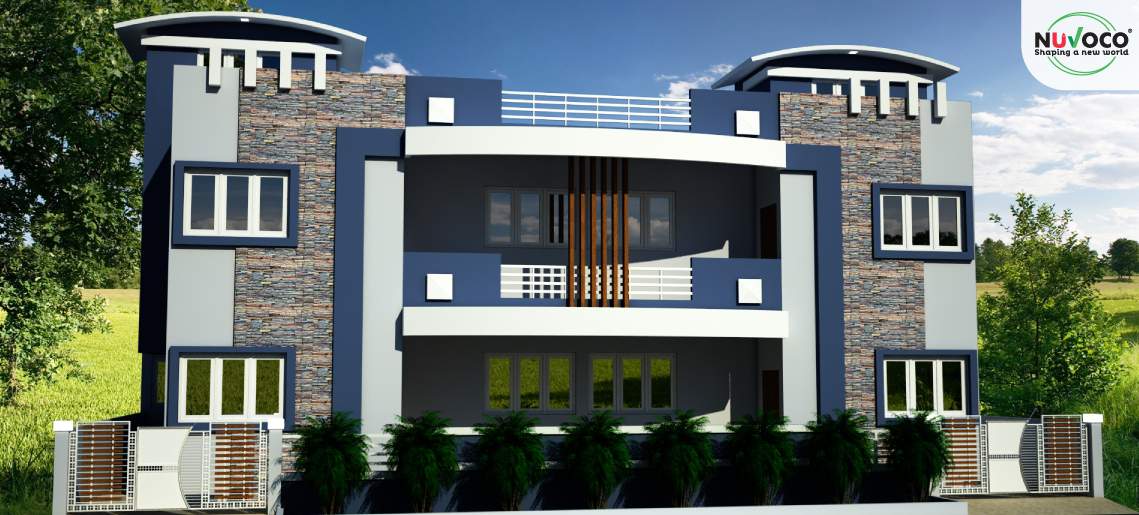 Modern Single Floor House Plan In India 3000 Sqft Nuvo Nirmaan