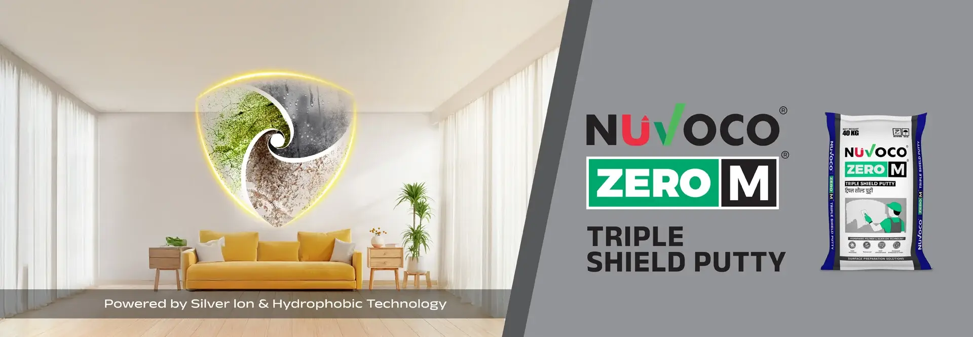 Banner showing product launch showcasing latest construction innovation