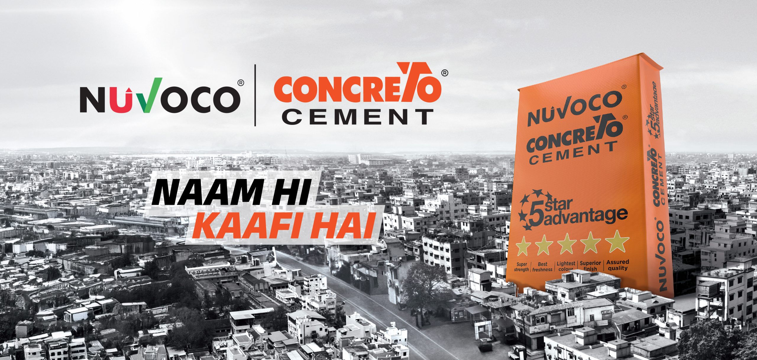 Banner showing product launch showcasing latest construction innovation