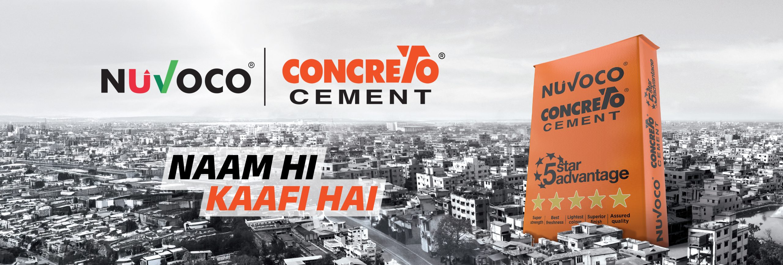 Banner showing product launch showcasing latest construction innovation